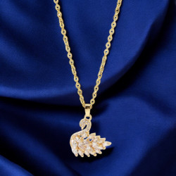 Collier cygne doré