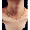 Collier strass doré
