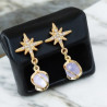 Boucles d'oreilles clip étoile