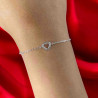 Bracelet argenté petit coeur