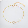 Bracelet doré petit coeur