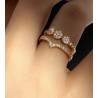 Bague dorée éclat céleste Plaqué or