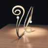 Bracelet haut de bras spiral et strass ajustable