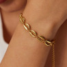 Bracelet doré coquillage Acier