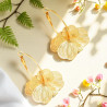 Créoles fleurs filigranées dorées