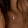 Collier doré croix égyptienne Acier