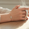 Bracelet coulissant œil doré Plaqué or