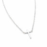 Collier croix argentée Acier