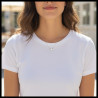 Collier doré minimaliste zircon Plaqué or