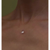 Collier transparent avec goutte