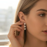 Boucles d'oreilles dorées étoiles et strass