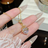 Collier doré étoile et zircon Plaqué or
