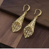 Boucles d'oreilles cônes ajourés dorés Acier