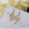 Boucles d'oreilles triangles ajourés dorés Acier