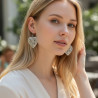 Boucles d'oreilles coeur ajouré argent 925