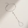 Bijou de main étoile argentée