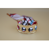 Bracelet doré foulard rouge