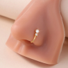 Bijou de nez doré zircon Plaqué or