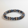 Bracelet homme pierre naturelle et bois