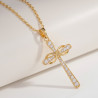 Collier doré croix infini Plaqué or