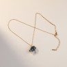 Collier doré nuage et éclair Plaqué or