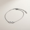 Bracelet argenté signe infini Acier