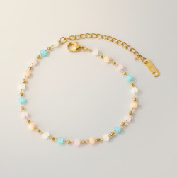 Bracelet doré signe infini Acier