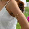 Bracelet haut de bras double doré