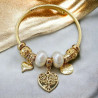 Bracelet doré charms arbre Acier