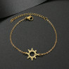 Bracelet doré soleil Acier