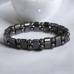 Bracelet magnétique hématite