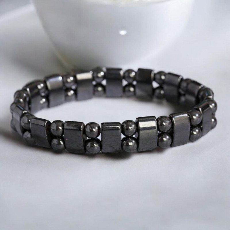 Bracelet magnétique hématite