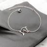 Bracelet argenté cheval Acier