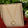 Collier doré coeur love Acier